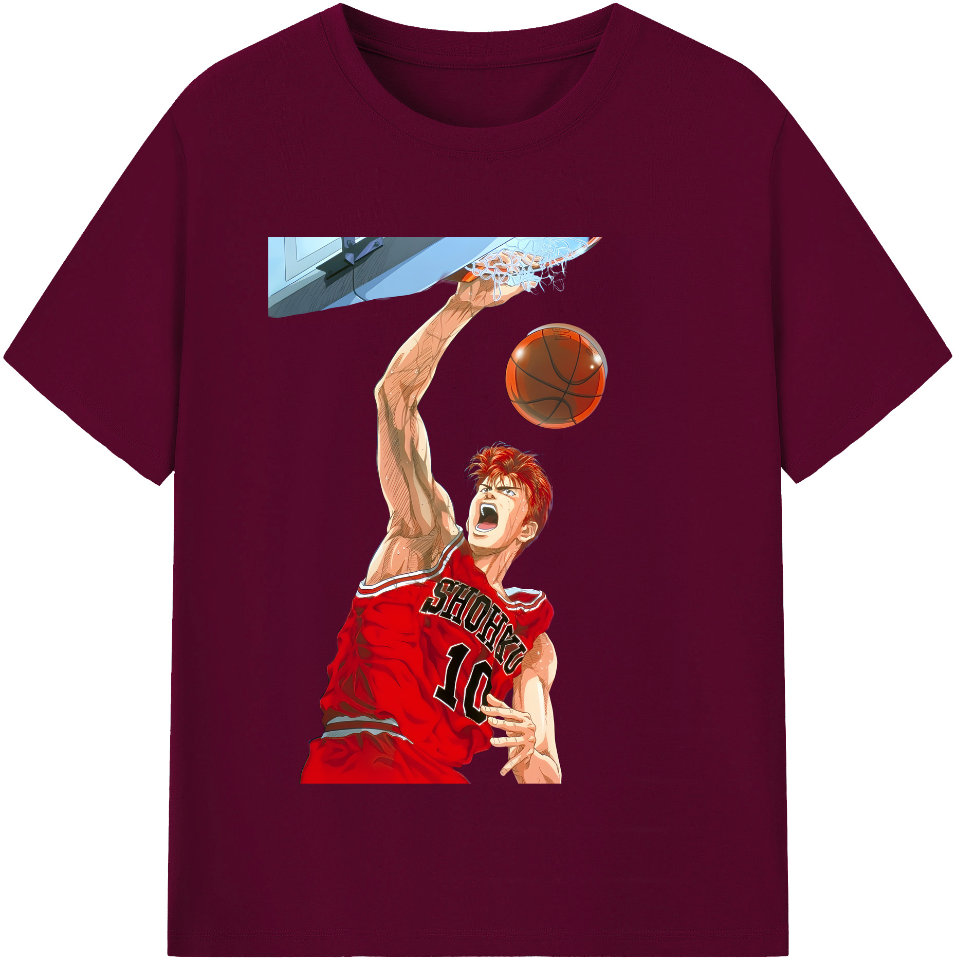 （画像用） SLAM DUNK／スラムダンク レディースカジュアルプリントTシャツ（綿100％）